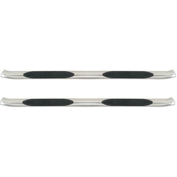 Pilot Automotive 4 In. Stainless Steel Curved Oval Step Bar NCB-105